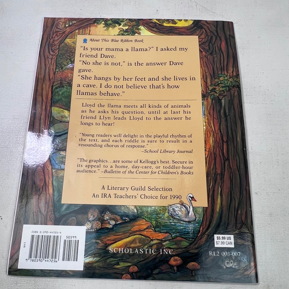 Is Your Mama a Llama? Scholastic Book and Audio CD Set Steven Kellogg 927468 - Picture 5 of 5